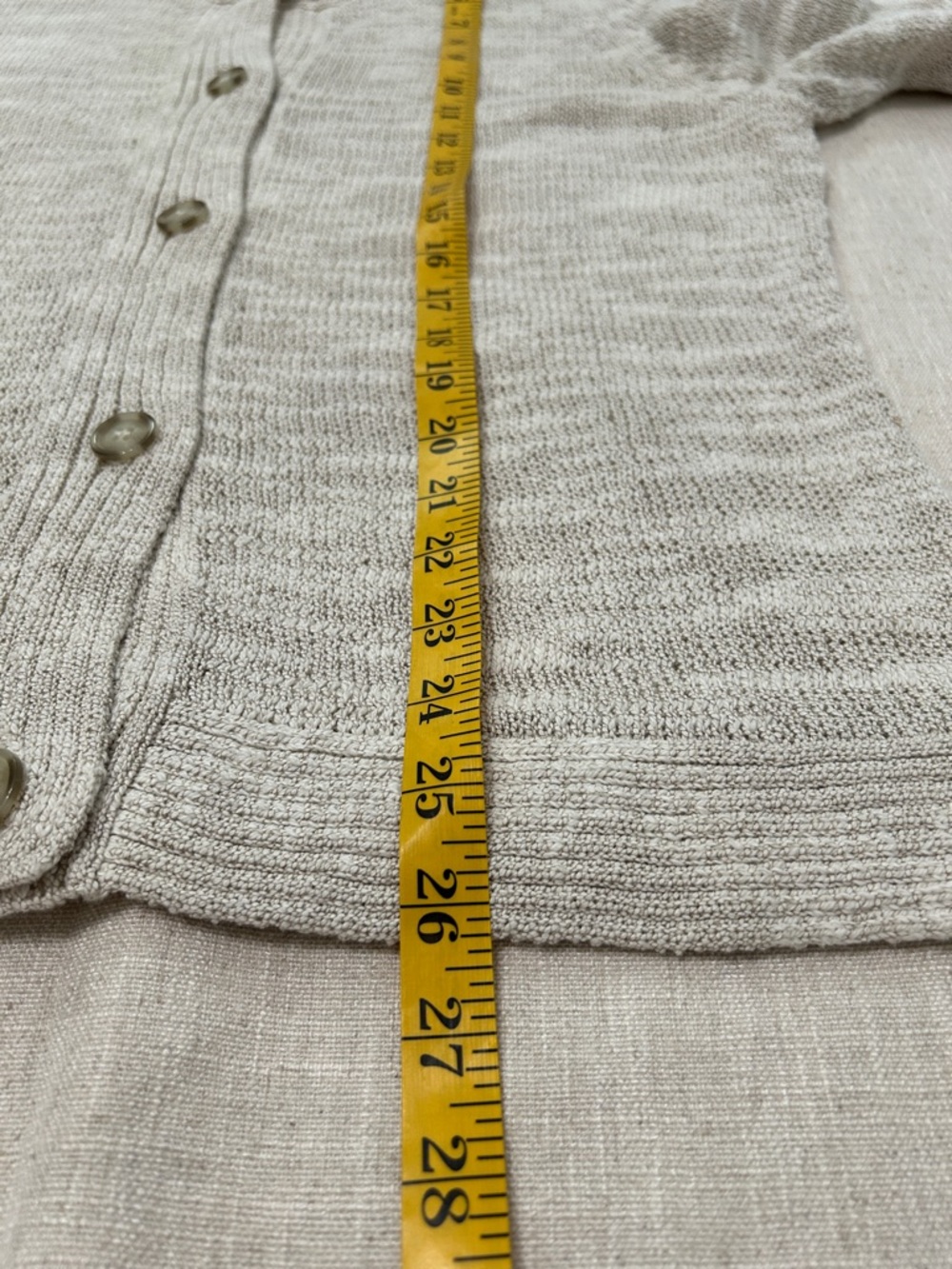 Pendleton Cotton Sweater Women’s L Cream Summer Knit Casual Cardigan - Picture 13 of 15